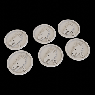 salamanders objective markers numbered set 6 marker token objectives tokens wargame counter counters salamander 3d print model - Mito3D