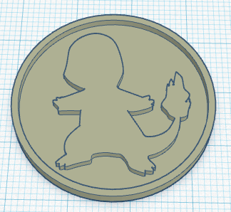 salamèche Coaster Pokémon déco 3d print model - Mito3D