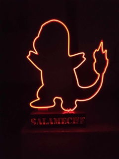 salameche neon charmander Pokemon Pikachu 3d print model - Mito3D