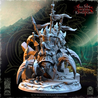 salanaar shaman spider rider fantasy games work shop dungeons & dragons age sigmar stormcasts paladin wargames orcs monsters 3d print model - Mito3D
