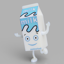 venda leitoso café tv borrão arte brinquedo decorativo música Rocha britpop leite personagem desenho animado caixa pop banda vídeo 3d print model - Mito3D