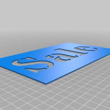 Verkauf Schablone angepasst sign_logos 3d print model - Mito3D