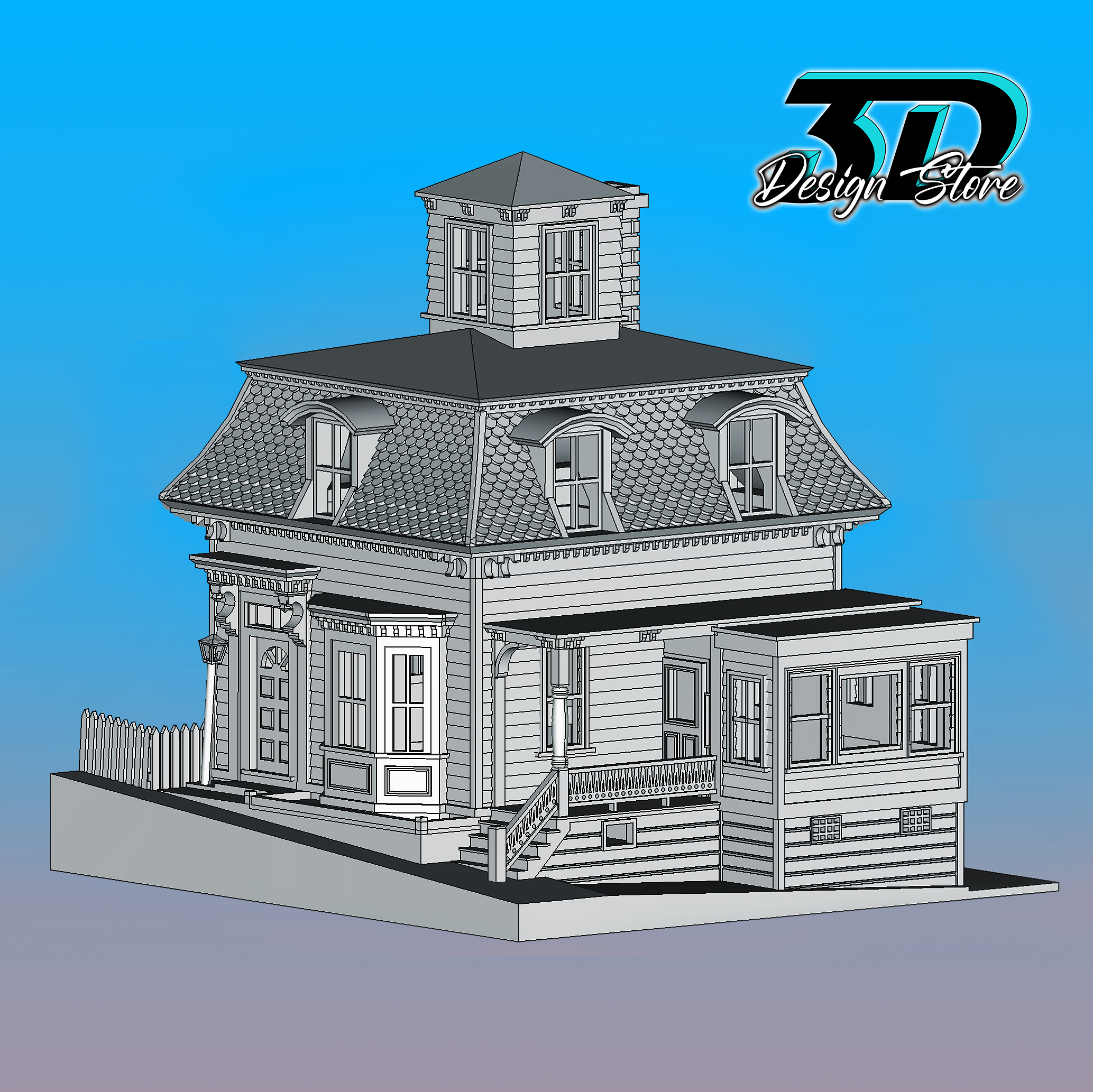 Salem casa max denison trapaça pocus 3D print model - Mito3D