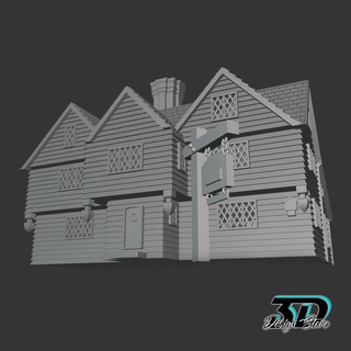 Salem sorcière maison sorcières hocus pocus 3d print model - Mito3D