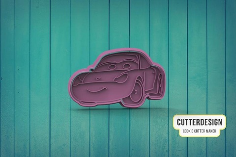 sally cars cookie cutter cookies cake decoration movie jackson storm mcqueen lightning logo fillmore sarge mack guido flo 3d print model - Mito3D