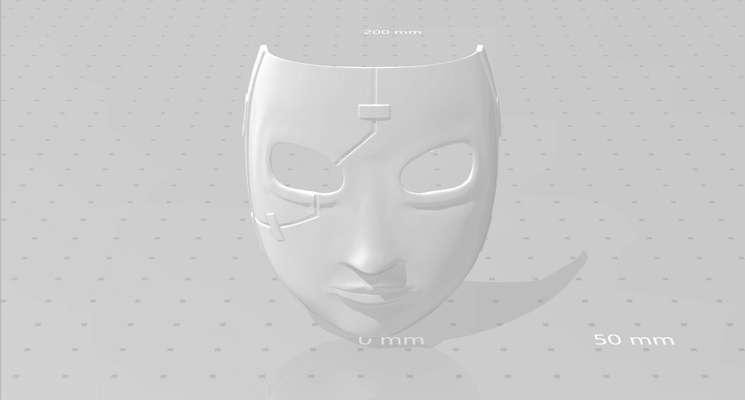 sally face mask sallyface cosplay creepy art 3d print model - Mito3D