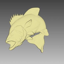 alabalık balık sanat 3d print model - Mito3D