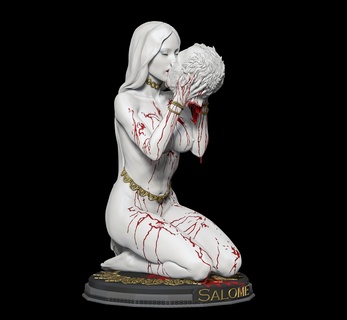 salome female body woman sculpture miniature figurine jewelry printing myth bible 3d print model - Mito3D
