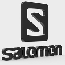 logotipo da salomon a moda boutique marca roupas o design modelo loja store personagem emblema estilo modelos símbolo luxo os acessórios elegante tendência logotipe imprimir printable 3d print model - Mito3D