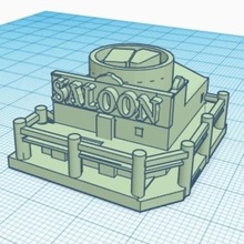 saloon location western legends game board token 3d print model - Mito3D