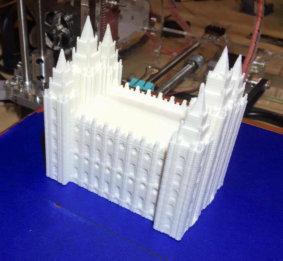 salt lake city temple mormon book church mormons moroni slc square buildings structures 3D print model - Mito3D
