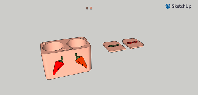 sal pimienta caja mutfak cocina 3d print model - Mito3D
