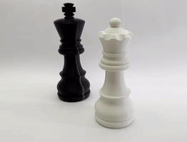 salt pepper chess pieces board game character shaker 3d print model - Mito3D