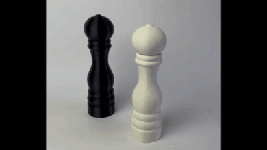 salt pepper mill shaker house table kitchen cooking eat 3d print model - Mito3D