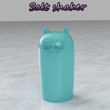 salt shaker - Katze Gesicht verschiedene springen container 3d print model - Mito3D