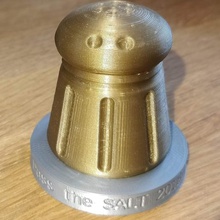 salt shaker logo-pass-Salz 2018 Kunst Anzeichen logos openscad Konferenz 3d-logo 3d print model - Mito3D