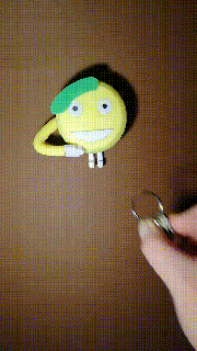 Gruß Smiley Schlüsselhalter komisch Gadget Gesundheit salutieren Emoji Patriot grüßemiliey Schlüssel Lager Kinder Kindergarten Zimmer 3d print model - Mito3D