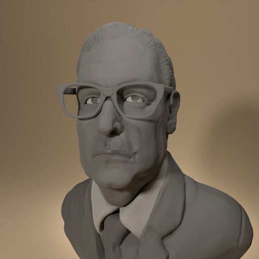 Salvador hinaus Büste Chili Präsident Retter 3D print model - Mito3D