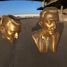 salvador dali büstü Kupası taza y konum: rahat sanat kurtarıcı heykel kap sanatçı dahi deli altın picasso davinci 3d justin biever sürrealizm jannie 3d print model - Mito3D
