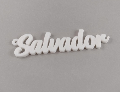 Salvador anahtarlık isim kurtarıcı kolye gadget mücevher deko çocuk 3d print model - Mito3D