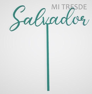 Salvador sombrero copa pastel cumpleaños salvador 3d print model - Mito3D