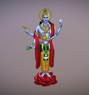 salvia dhanvantari statua 3d Stampa Vishnu avatar 3d print model - Mito3D