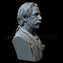 sam Elliott Arte Elliot Brennan 1883 personaje busto semejanza realista 3d impresión sidnaique 3d print model - Mito3D