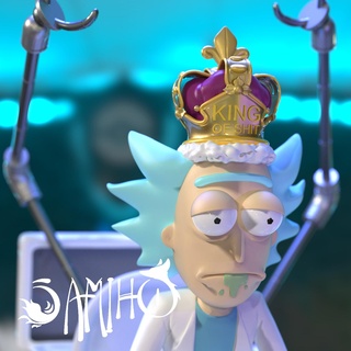 samiho studios - rick king shit diorama stls ready printing presupported morty simple anime 3dart 3dmodeling sculpture poopybutthole 3d print model - Mito3D