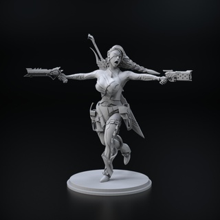 Samira lig efsaneler temel cilt lol şekil heykel Toplamak figürinler stl minyatürler kahramanlar 3d model Yazdır Ligi 3d print model - Mito3D