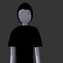 sammie 3d poly character art man 3d print model - Mito3D