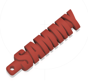 sammy porte clés art porte clés art présent sammy 3d print model - Mito3D