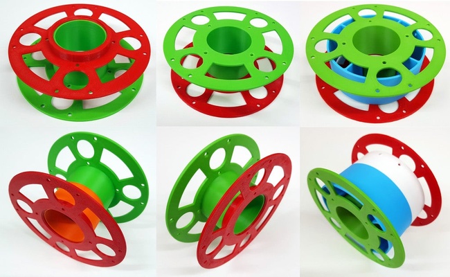 amostra filamento carretel suporte pequeno médio enrolamento 3d impressora partes 3d print model - Mito3D