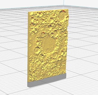 sample moon texture accurate tactile education science physics astronomy 3d print model - Mito3D
