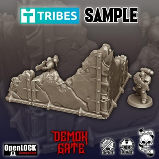échantillon tribus avril 2023 table dispersion terrain sci wargaming jeu guerre 3d print model - Mito3D