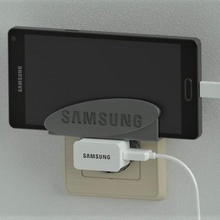 samsung eu socket phone charger holder tool tutucu 3d print model - Mito3D