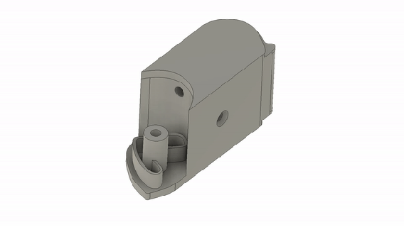 samsung fridge plastic handle part replacement save money 3d print model - Mito3D