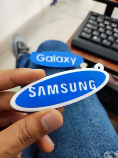 Samsung galaxia llavero teléfono logo tv marca tableta 3d print model - Mito3D