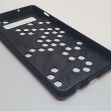 samsung galaxy s10 hexagon case gadget phone smartphone 3d print model - Mito3D
