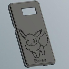 samsung galaxie s6 téléphone Cas gaine Évoli gadget Pokémon mobile 3d print model - Mito3D