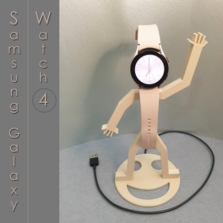 Samsung galaxia reloj 4 sonreír juguetes electrónica artilugio cargador interior hora casa Temporizador personaje teléfono 3d print model - Mito3D