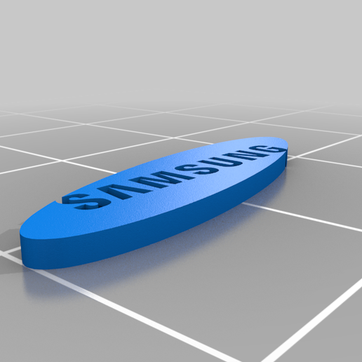 Samsung logo 3D print model - Mito3D