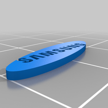 samsung logo 3d print model - Mito3D