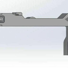 Samsung microonda puerta gancho mecanismo 3d print model - Mito3D