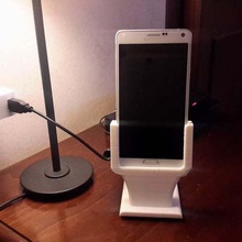 samsung note 4 stand charge gadget mobile phone 3d print model - Mito3D