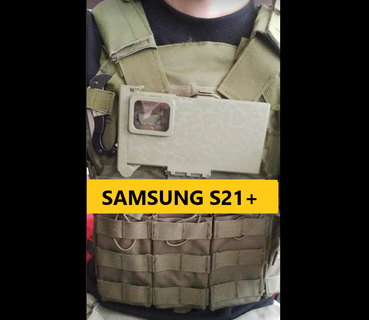 samsung s21+ pals armor plate carrier phone mount molle s20 s10 note paintball airsoft gun military iphone xiaomi s22 ultra juggernaut case 13 3d print model - Mito3D