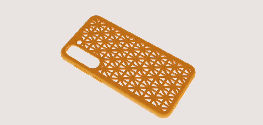 samsung s23+ grid phone case s22 iphone mobile art box 3d print model - Mito3D