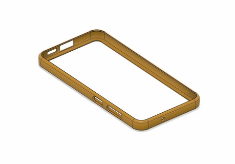 samsung s23+ téléphone Cas gaine iphone boîte étui protecteur mobile Cadre 3d print model - Mito3D