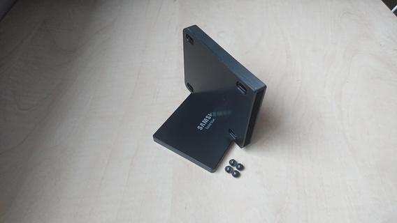 Samsung ssd Scheibe Fall Mantel Schutz schützend pc Computer einfach 3d print model - Mito3D