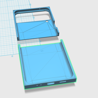 samsung zflip3 couverture gaine 3d print model - Mito3D