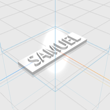 samuel lettere maschio 3d regalo 3d print model - Mito3D